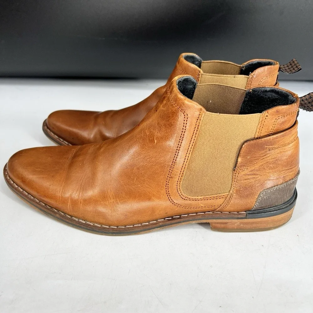 Bull Boxer Lavorazione Artiginale Boots Mens Sz 9 Brown Leather Made In Portugal